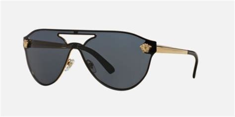 versace aviator medusa gold black sunglasses ve 2161 1002 87|Versace VE2161 VE/2161 1002/F9 Gold Medusa/Black Fashion .